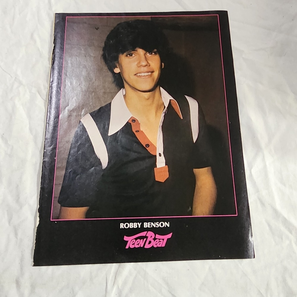 Robby Benson Smiling Boy Pinup Vintage Clipping 1970s Teen Beat 8x10 Original